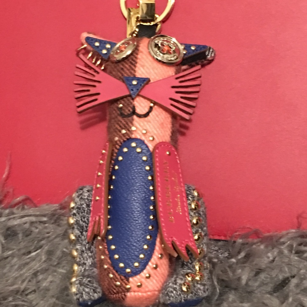 Authentic Large BURBERRY bag charm/key charm